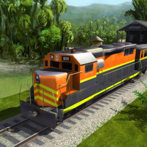 Jungle train driving simulator icon