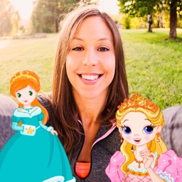 Princesses - stickers to photo