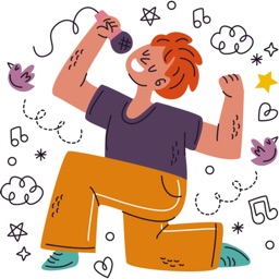 The Sing Like Star stickers