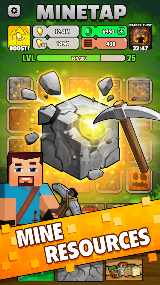 #1. Minetap: Merge-Idle RPG (iOS) 来自: Geeky House FZ-LLC