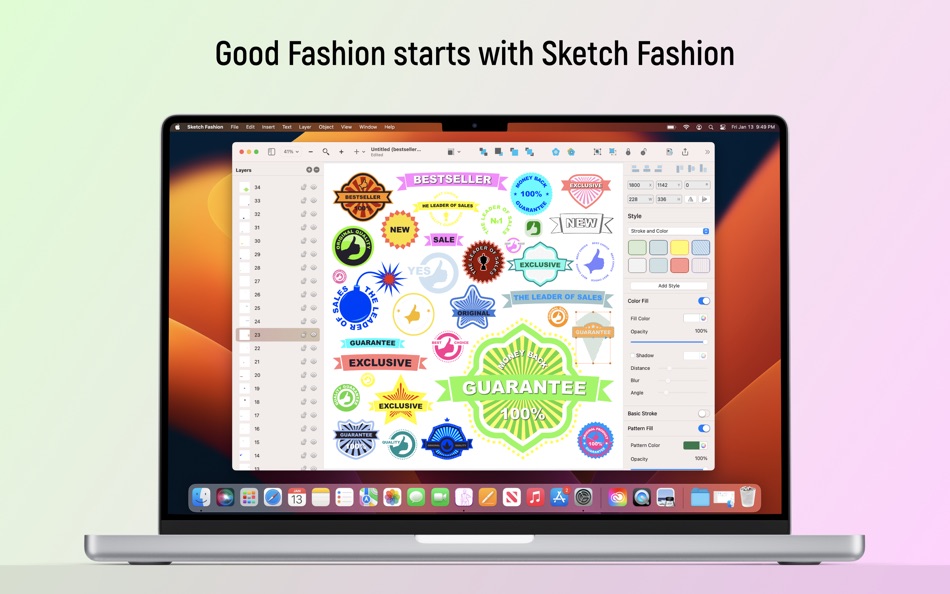 #3. Sketch Fashion (macOS) 由: Splash Colors