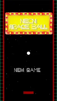 neon space ball - classic pong iphone screenshot 1
