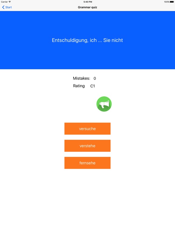Screenshot #5 pour German Word trainer, Grammar