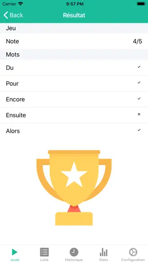 Capture d'écran de Mots Outils Pour CP Et CE1 sur iPhone 4