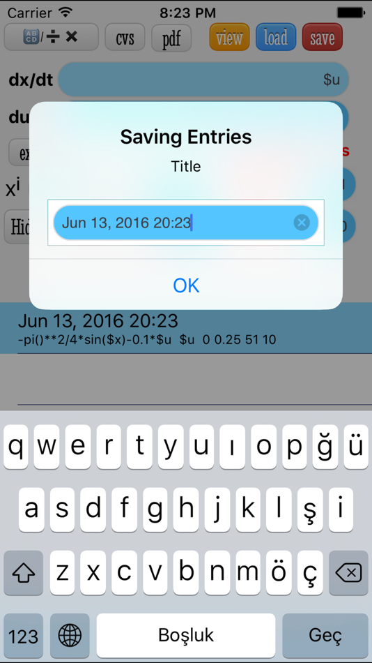 #3. ODE Solver (iOS) 由: DRH YAZILIM VE MUHENDISLIK HIZMETLERI LTD STI