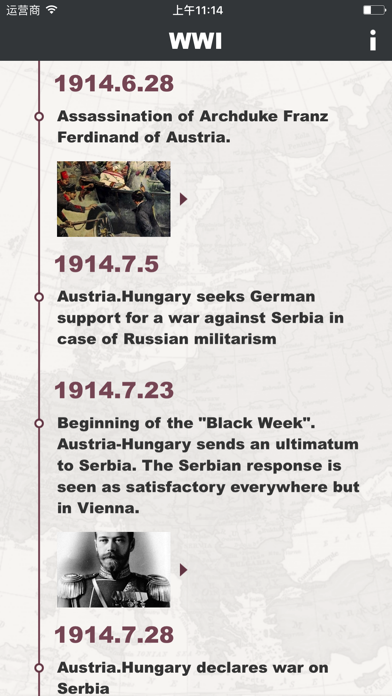 Screenshot #1 pour WWI timeline - WWI history