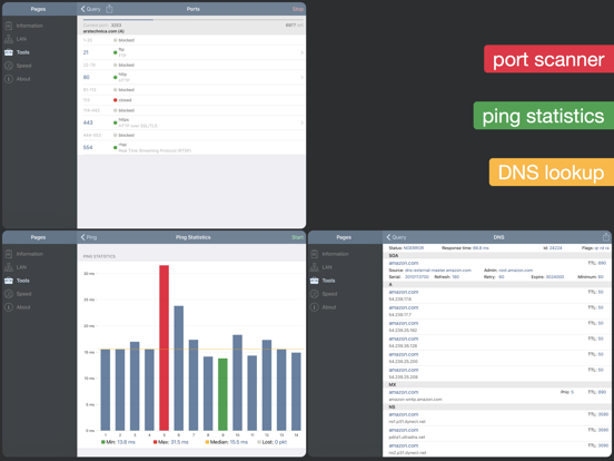 Network Analyzer Pro iPad app afbeelding 4