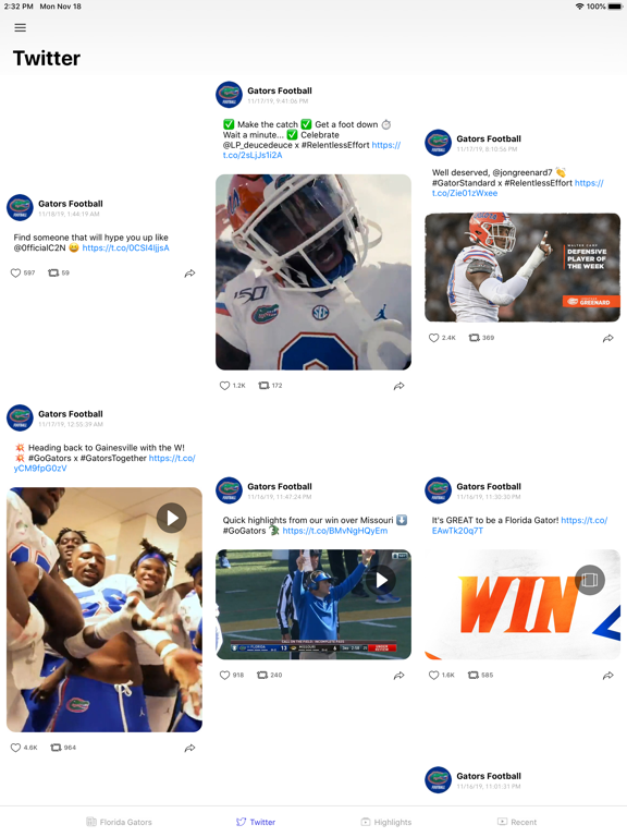 College Football Talk Scores iPad screenshot 5 - Sports app