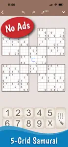 MultiSudoku: Samurai Sudoku screenshot #2 for iPhone