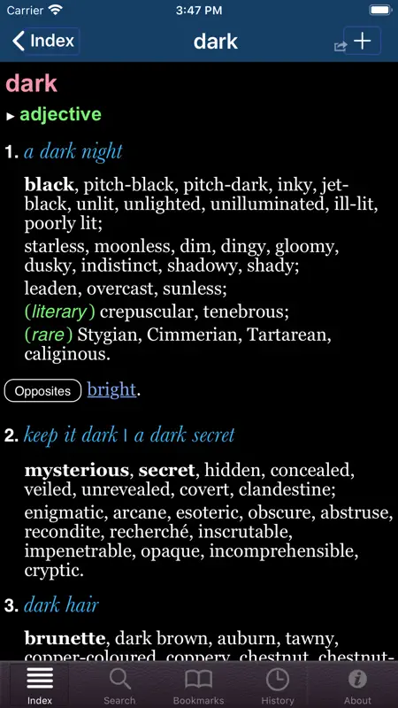 Oxford Thesaurus of English. screenshot 8 of 8