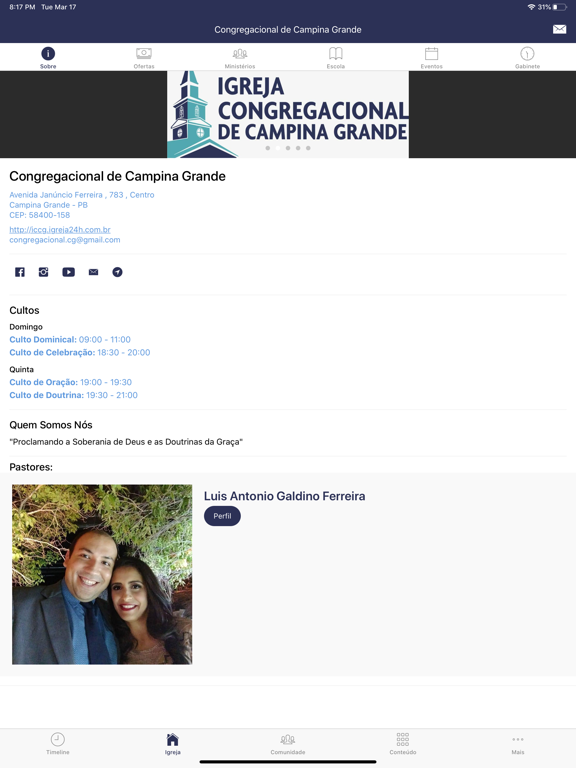 Screenshot #5 pour Congregacional Campina Grande