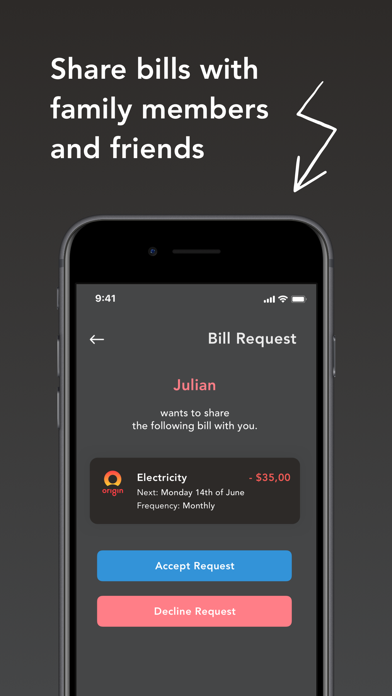 BillOut - Bill Tracker Screenshot