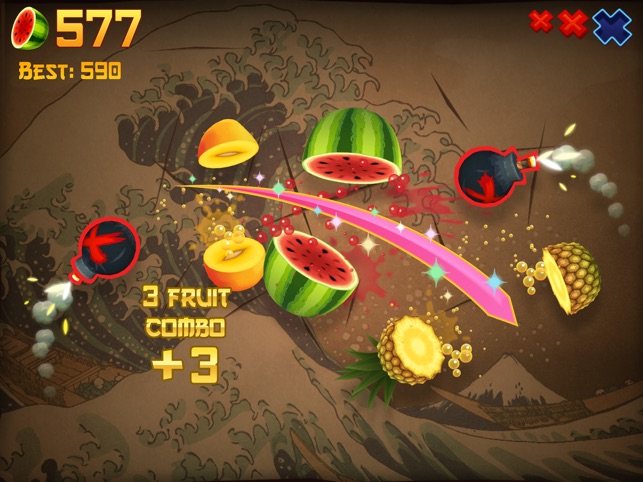 Fruit Ninja Updated for Game Center Multi-Player