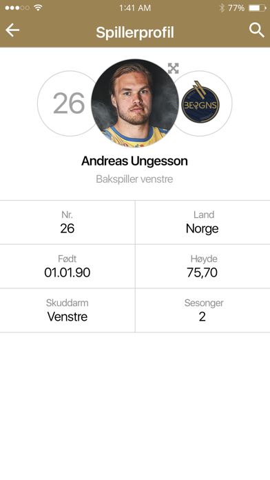 Bergen håndball Screenshot