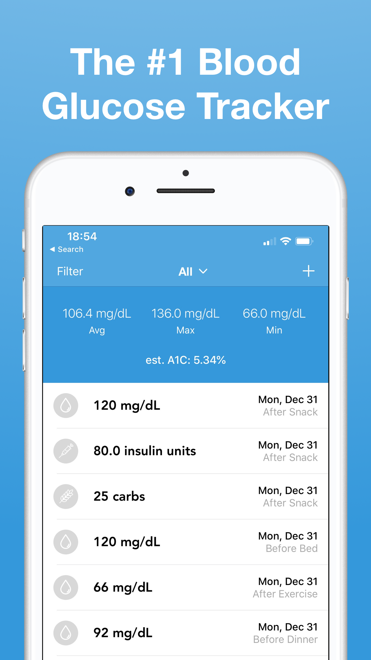 Glucose Blood Sugar Tracker