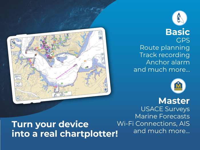 Aqua Map - Mobile Chartplotter