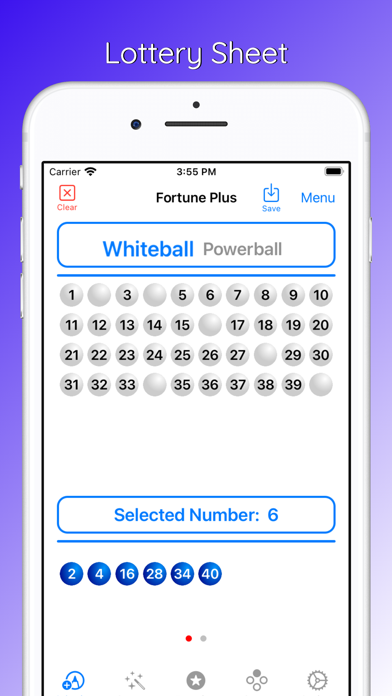 Lottery Sheet Screenshot
