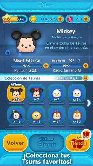 Captura de pantalla de LINE: Disney Tsum Tsum en iPhone 4
