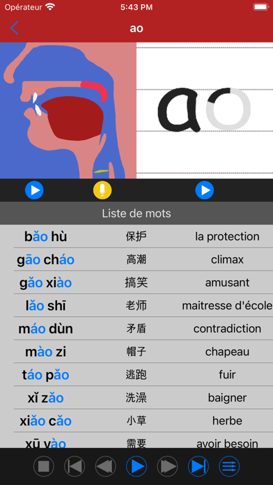 Screenshot #2 pour Alphabet Phonétique Chinois.