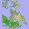 Scenic Map Eastern Canada