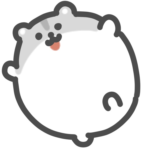 gray hamster sticker