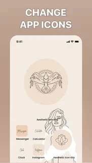 aesthetic icon kit- app widget iphone screenshot 1