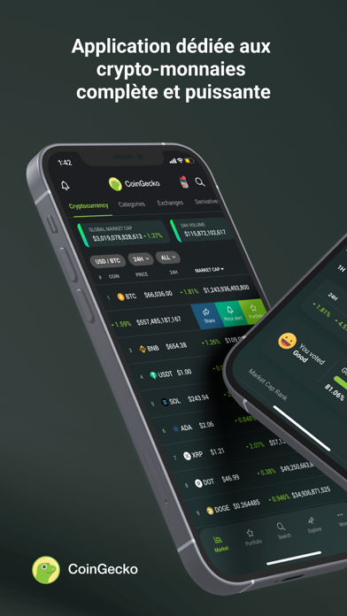 Screenshot #1 pour CoinGecko: Crypto Tracker, NFT