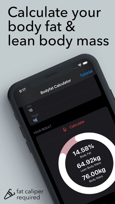 Body Fat Calculator Pro Screenshot