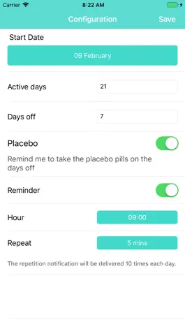 Game screenshot Birth Control Pill Reminder + apk