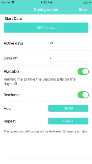Birth Control Pill Reminder + screenshot 2
