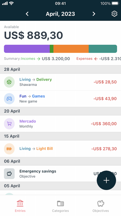 Brun Expenses Screenshot