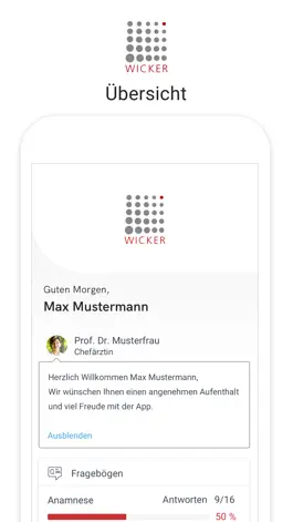 Game screenshot Wicker-Gruppe Patientenportal apk