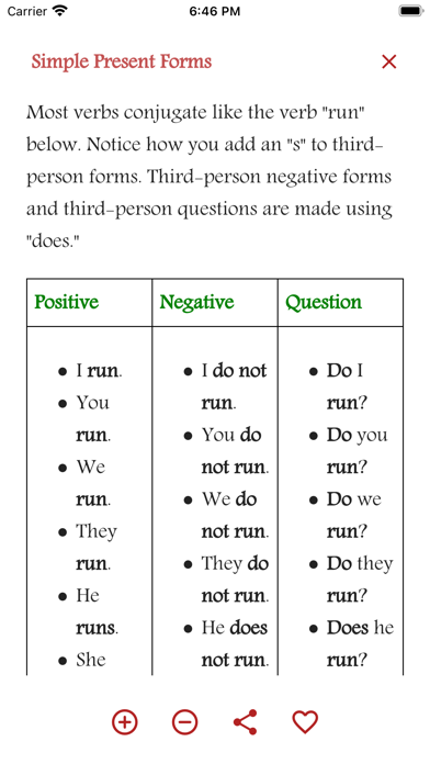 English Tenses Book Screenshot