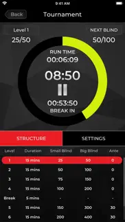 global poker clock iphone screenshot 1