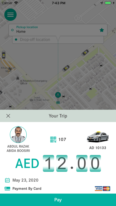 Abu Dhabi Taxi Screenshot