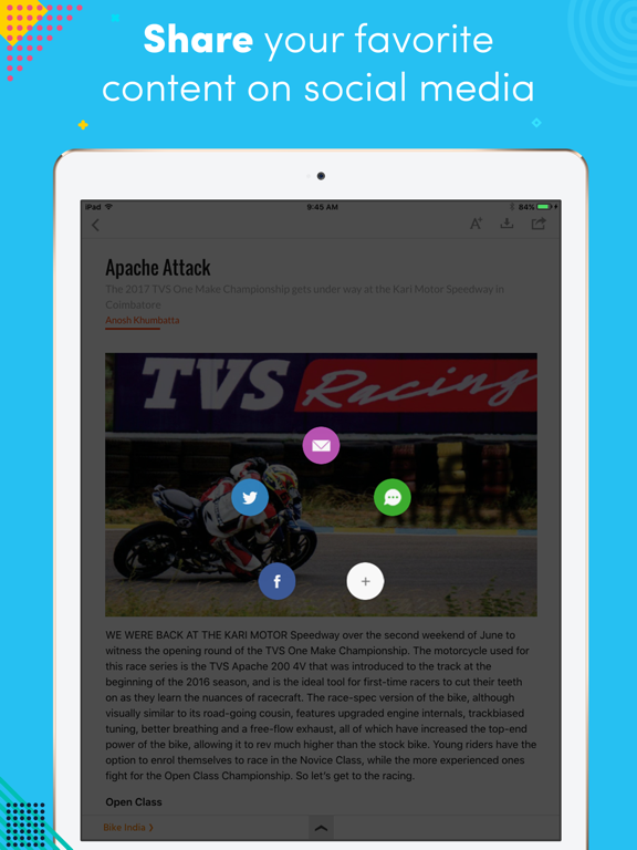 Bike India iPad screenshot