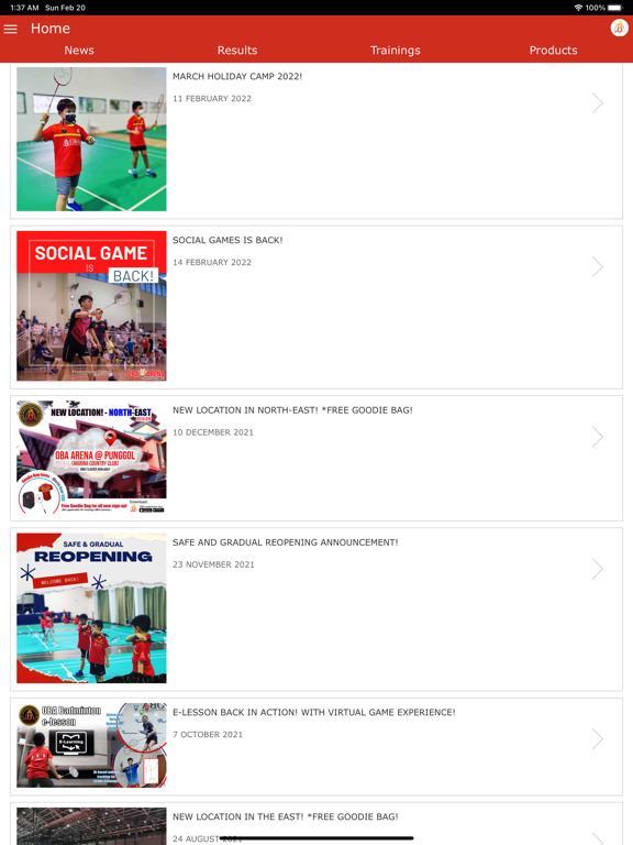 OBA Badminton App (New)のおすすめ画像1