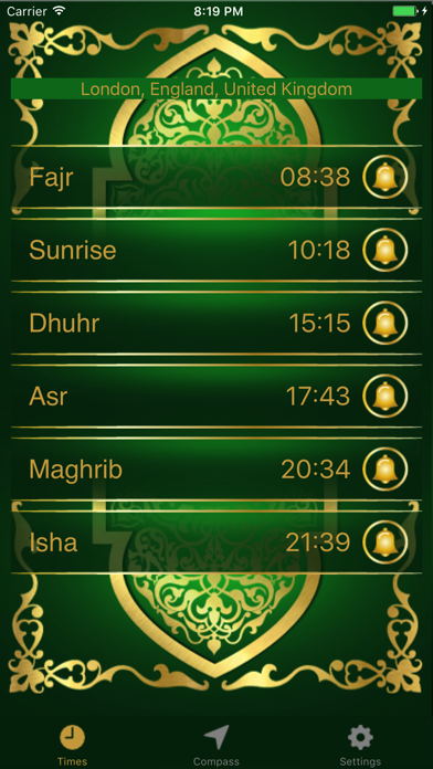 Screenshot #2 pour Horaires des prières musulmane