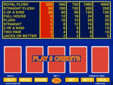 Video Poker - Poker Games iPad screenshot