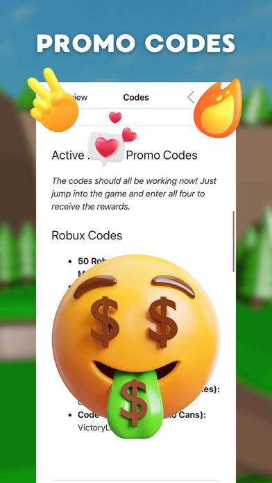Skins & Robux Codes for Roblox Screenshot