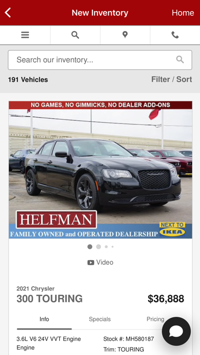 Helfman Dodge Chrysler Jeep Screenshot
