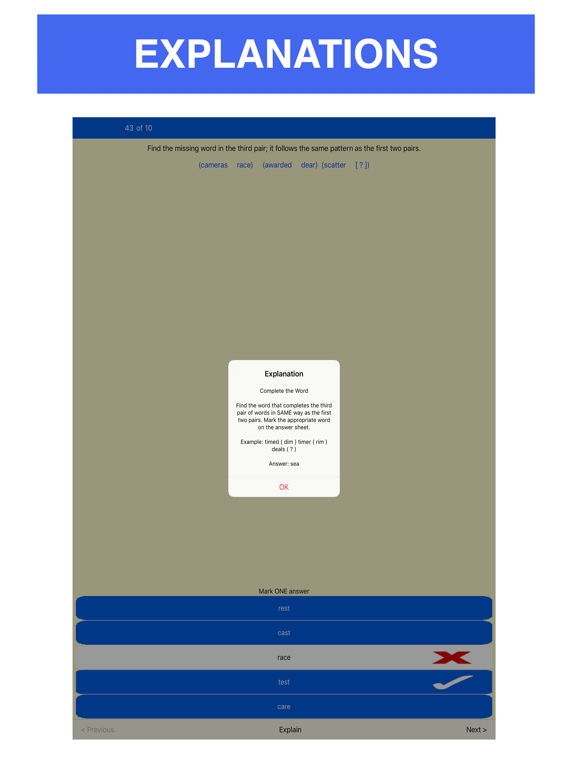 Screenshot #6 pour 11+ Plus Verbal Reasoning - VR