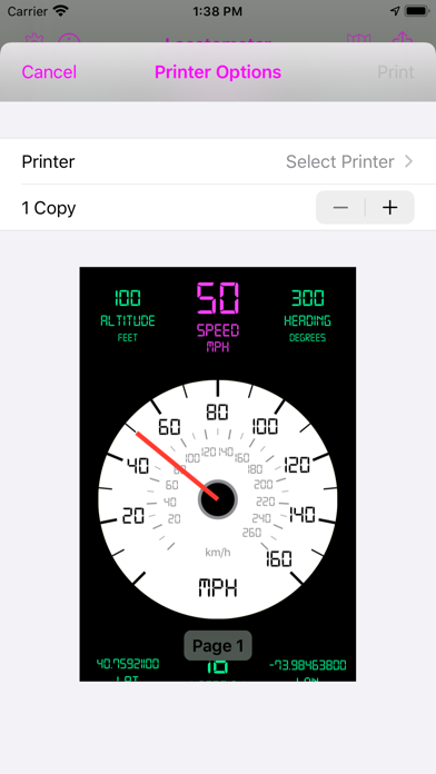 Locatometer Screenshot