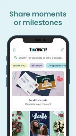 Game screenshot TouchNote Custom Cards & Gifts apk