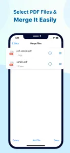 Easily Merge & Spilt PDF File screenshot #4 for iPhone