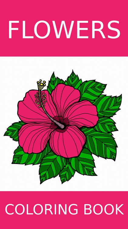 Flowers - Adult Coloring Book