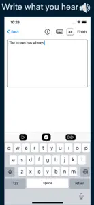 Listening Writing practice screenshot #2 for iPhone