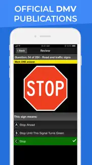 drivers ed: dmv permit test iphone screenshot 4