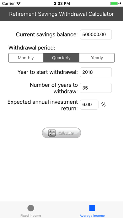 Screenshot #3 pour Retirement Savings Calculator