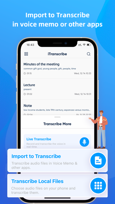 iTranscribe - Audio to Text Screenshot